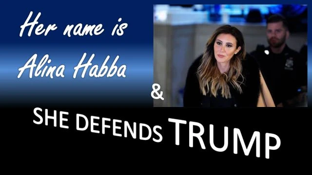 Her name is Alina Habba... and she defends Trump!