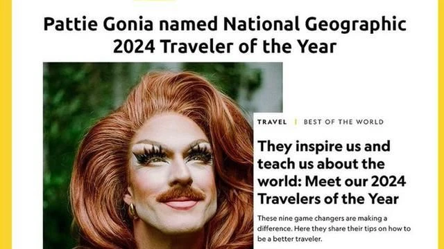 Woke Drag Queen Pattie Gonia (Pattie Gonads) Wins National Geographic 2024 Traveler of the Year