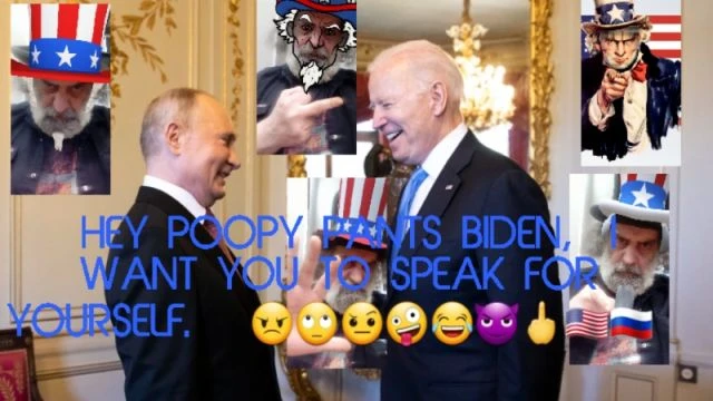 Biden Is Propped Up While Insulting Putin.   😠🙄🤪😂😈🖕🇺🇲🇷🇺