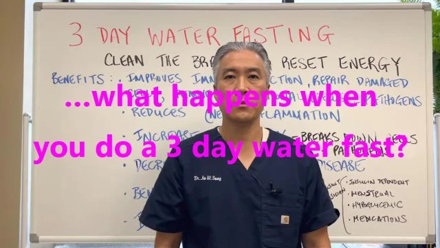 …what happens when you do a 3 day water fast?