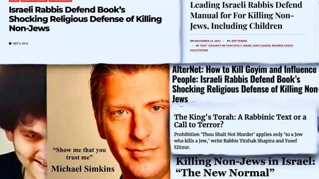 Michael Simkins FTX Expose Rabbi Meeting In Israel To Justify Killing of Non Jews Including Children