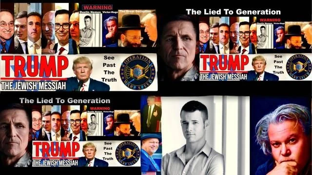 Dustin Nemos Q Victor Hugo Donald Trump General Michael Flynn Mike Gill PJ Schrantz William DeBilzan