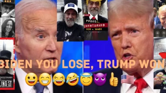 Donald Trump Won Debate Over Joe Biden.  😀😁😂🤣😇😈👍🇺🇸