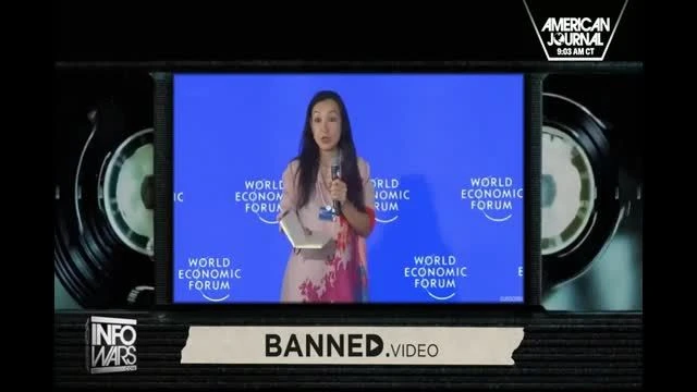 Mental Patient makes speech at WEF.