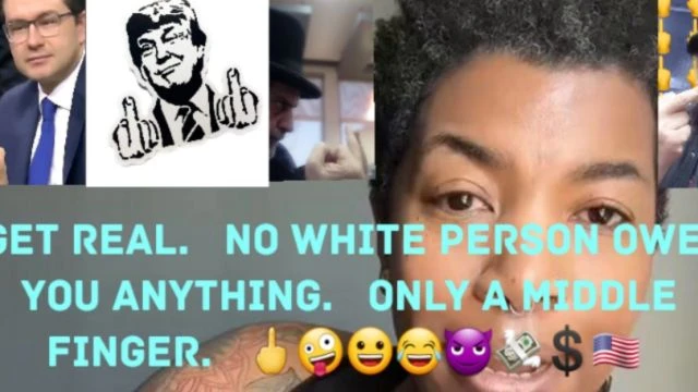 Another One Who Says Whites Owe Her.  🖕🤪😀😂😈💸💲🇺🇸