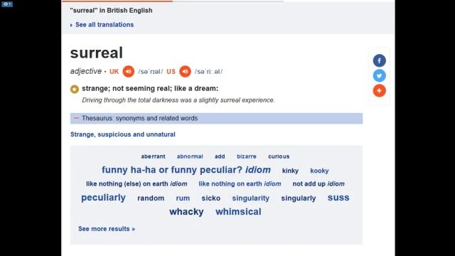 'Surreal' - A Common Theme