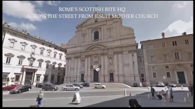 The headquarters of Scottish Rite Freemasonry in Rome is opposite the Jesuit Church!(The MOTHERSHIP)