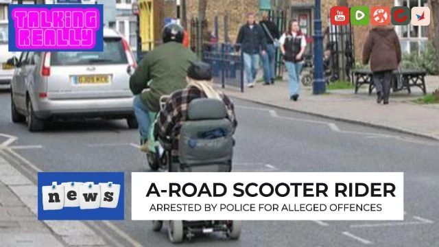 Mobility Scooter rider arrested on A-Road