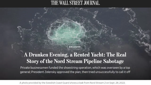 A Drunken Evening, a Rented Yacht - The Real Story of the Nord Stream Pipeline Sabotage