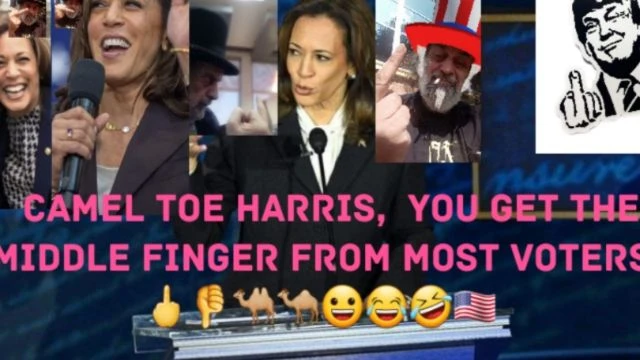 Kamala Harris Approved By Media NOT By Public.  🖕👎🐫🐪😀😂🤣🇺