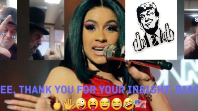 Cardi B Now Will Not Vote Biden.  🖕🖐🤪😝😅😂🤣🇺🇸