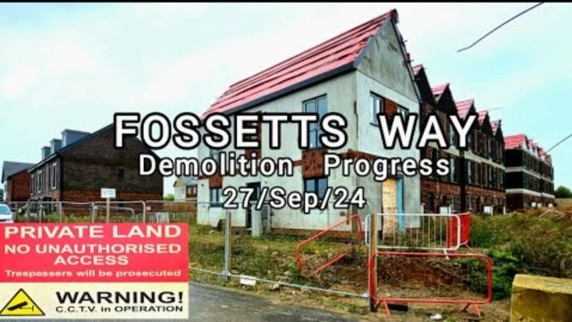 SOUTHEND : Fossetts Way : DEMOLITION STARTED !!