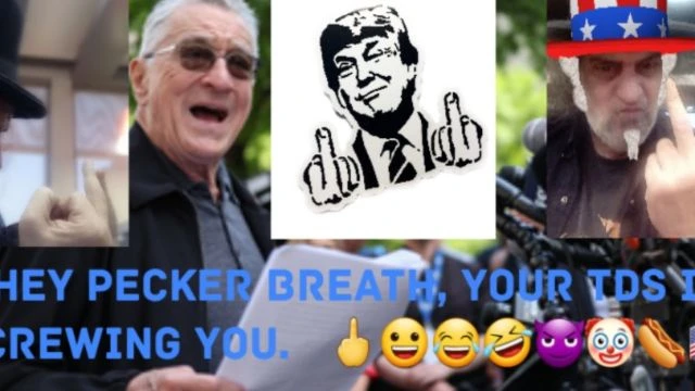 Robert De Niro Was MAGAed In New York.  🖕😀😂🤣😈🤡🌭🇺🇸