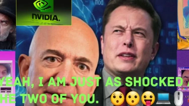 NVIDIA Beats Bezos And Musk At AI Race.  😯😮😛💻🖱🤖