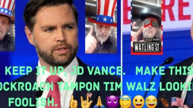 JD Vance Is Leaving Tim Walz In Smoke.  👍🤟🙏😈😇😀😂🪳🇺🇸