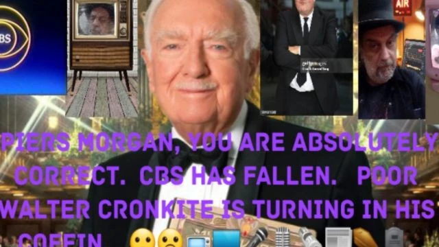 Walter Cronkite Turning In His Grave Over CBS.  🙁☹️📺🖥🎤🎙🗞📰⚰