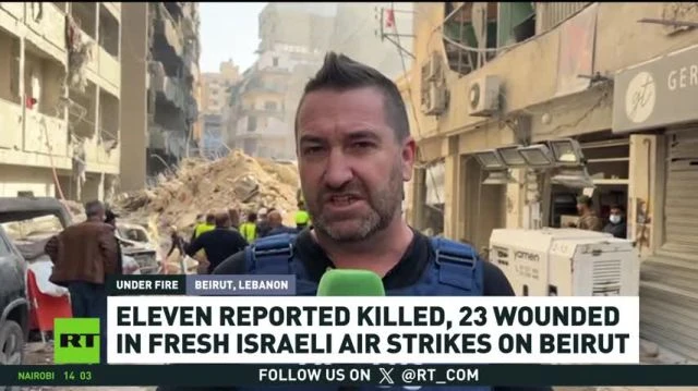 Aftermath of latest Israeli airstrikes on Beirut   11 killed, 23 injured