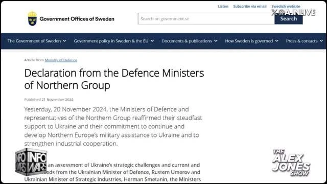 Northern Group Ukraine Alliance want WAR WAR WAR.