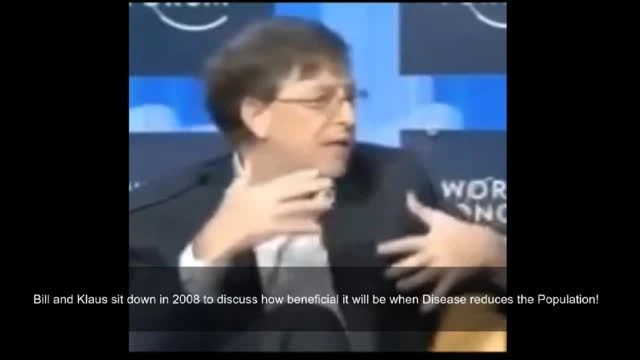 Bill and Klaus sit down in 2008 to discuss how beneficial it will be when Disease reduces the Population!