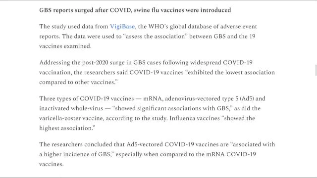 Guillain-Barré Syndrome Associated With 17 Vaccines, Including Covid And Flu Shotz