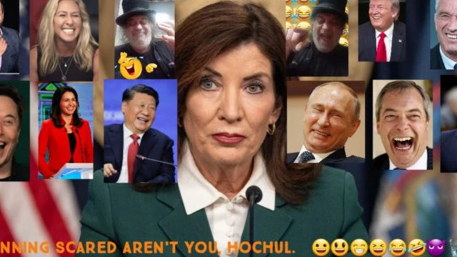 Kathy Hochul Scared Of 2026 NYS Election.  😀😃😁😆😂🤣😈🗽🇺🇸