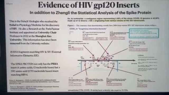 Nobel Laureate Virologist Luc Montagnier concluded that the mRNA vaccines are causing AIDS Montagnier recentl